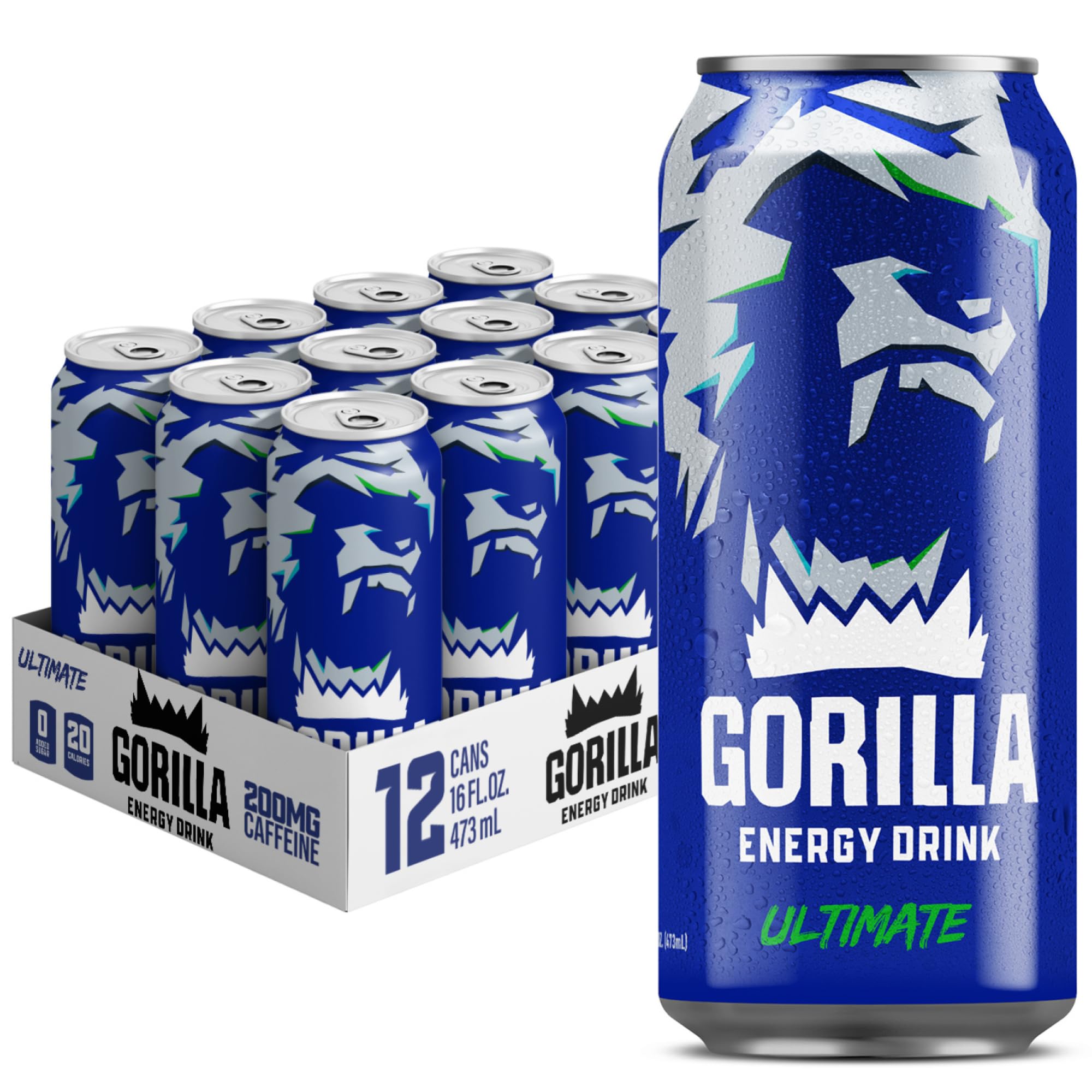 Amazon.com : Gorilla Energy Original Energy Drink, Zero Sugar